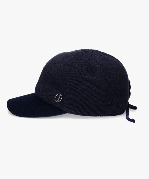 Chapeau d' O（シャポードオー）の「Chapeau d' O  TM Knit x Velour Cap / シャポードオー（キャップ・レディース・ネイビー/ライトベージュ・M/57.5cm）」の18枚目の写真