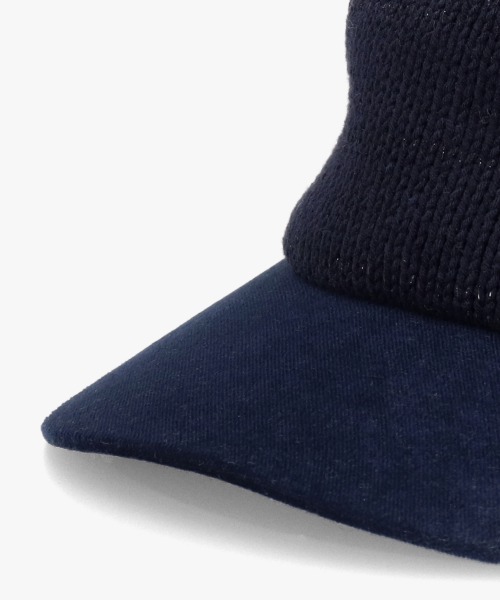 Chapeau d' O（シャポードオー）の「Chapeau d' O  TM Knit x Velour Cap / シャポードオー（キャップ・レディース・ネイビー/ライトベージュ・M/57.5cm）」の21枚目の写真