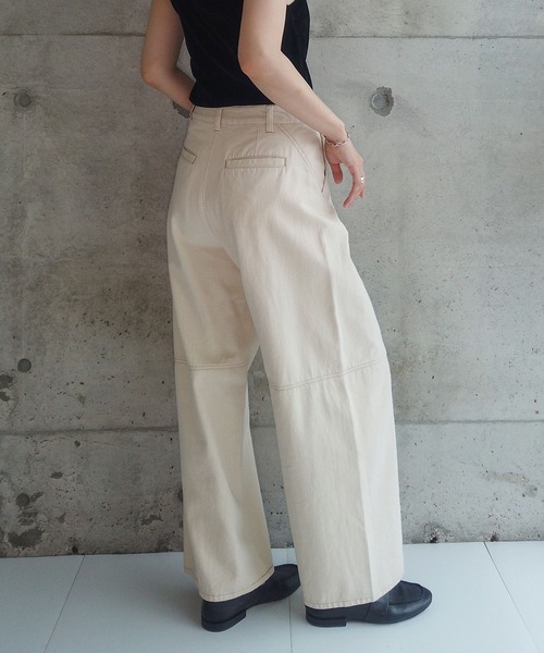 ZOZOMARKET（ゾゾマーケット）の「ZOZOMARKET by RIKA-切替バレルデニム（デニムパンツ・レディース・キナリ・マルチサイズ）」の4枚目の写真