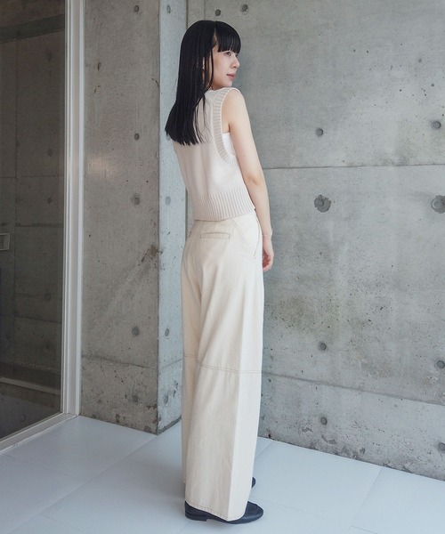 ZOZOMARKET（ゾゾマーケット）の「ZOZOMARKET by RIKA-切替バレルデニム（デニムパンツ・レディース・キナリ・マルチサイズ）」の18枚目の写真