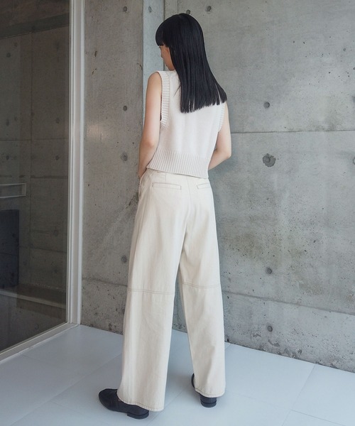 ZOZOMARKET（ゾゾマーケット）の「ZOZOMARKET by RIKA-切替バレルデニム（デニムパンツ・レディース・キナリ・マルチサイズ）」の19枚目の写真