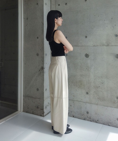 ZOZOMARKET（ゾゾマーケット）の「ZOZOMARKET by RIKA-切替バレルデニム（デニムパンツ・レディース・キナリ・マルチサイズ）」の21枚目の写真