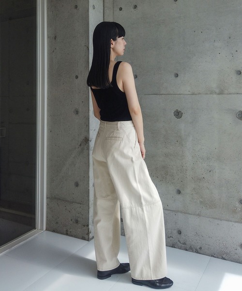 ZOZOMARKET（ゾゾマーケット）の「ZOZOMARKET by RIKA-切替バレルデニム（デニムパンツ・レディース・キナリ・マルチサイズ）」の22枚目の写真