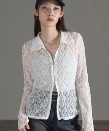 襟付きレースシャツ【ZOZOTOWN限定アイテム】