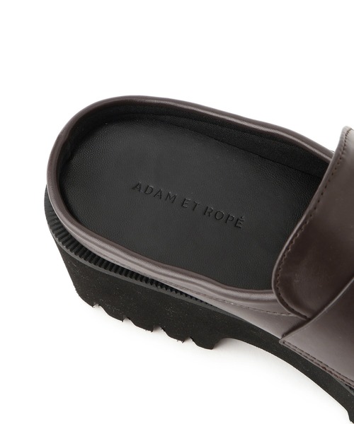 ADAM ET ROPE'（アダムエロペ）の「【サステナブル】ラウンドローファークロッグ（ローファー・レディース・ブラック/ダークブラウン・36/37/38）」の16枚目の写真