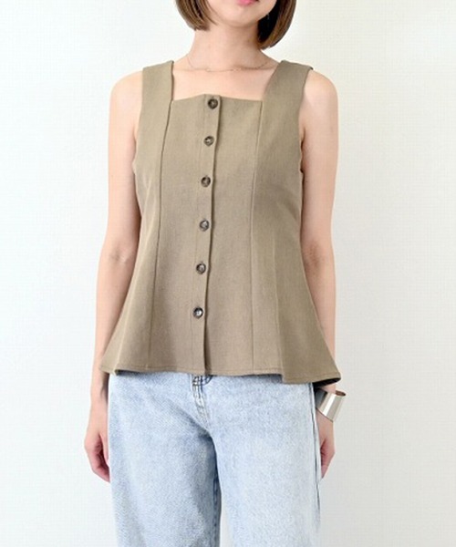soor ploom ベスト シャドーオルタネート ストライプ ベスト（ベスト(単品