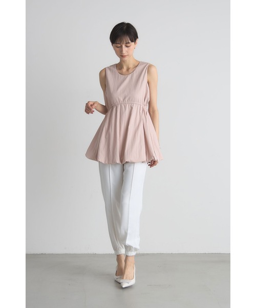 &. NOSTALGIA(アンドドットノスタルジア)の「前後2WAYドロストバルーンチュニック(Tシャツ/カットソー・レディース・ピンクベージュ/カーキ/レッド・M)」の20枚目の写真
