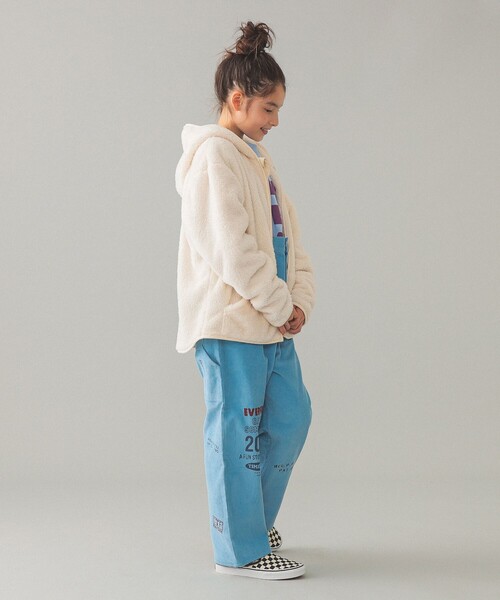 こども ビームス（コドモビームス）の「ジップ ボア フーディ 2025 FW（120〜160cm）（その他アウター・キッズ・ホワイト系その他5/ブラウン系その他4・120/130/140/150/160）」の7枚目の写真
