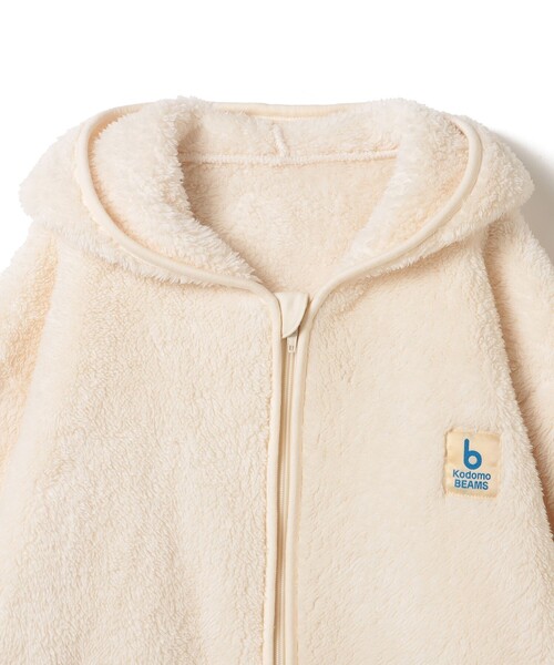 こども ビームス（コドモビームス）の「ジップ ボア フーディ 2025 FW（120〜160cm）（その他アウター・キッズ・ホワイト系その他5/ブラウン系その他4・120/130/140/150/160）」の10枚目の写真