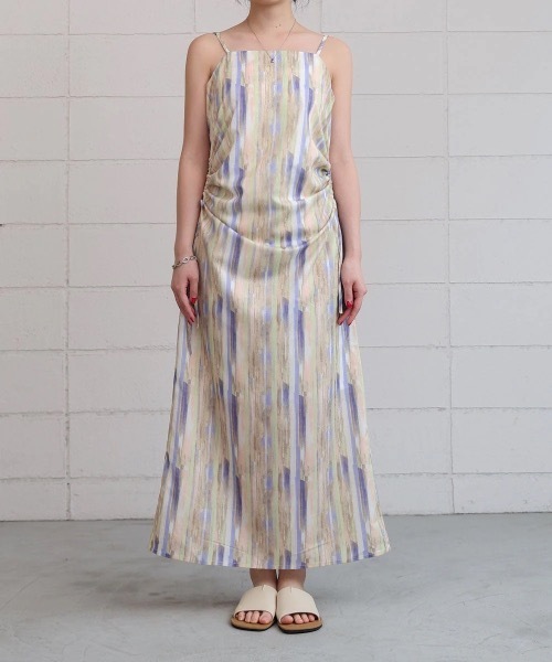Bab(バブ)の「【S・Mサイズ展開】ウエストホールプリントワンピース(ワンピース・レディース・ブラック/パープル・MEDIUM/SMALL)」の19枚目の写真