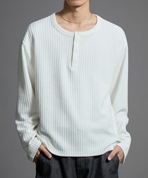 ショートリブ ヘンリーネックロンT