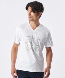 EPOCA UOMO（エポカウォモ）の「スパンコールランダムラインカットソー（Tシャツ/カットソー）」