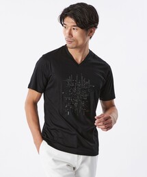 EPOCA UOMO（エポカウォモ）の「スパンコールランダムラインカットソー（Tシャツ/カットソー）」