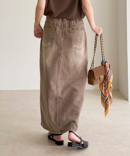 fredy emue（フレディエミュ）の「デニムタイトスカート（デニムスカート・レディース・ピンク/ブラウン/ブルー・38/36）」の13枚目の写真