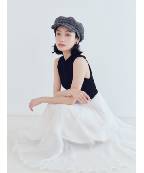 WEB限定00サイズ】フレアニットドッキングワンピース（ワンピース