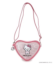 sanrio（サンリオ）の「Sanrio characters(サンリオキャラクターズ) ハート形クリアポシェット チャーム付き SAN-0083 / ハローキティ・クロミ（ショルダーバッグ）」