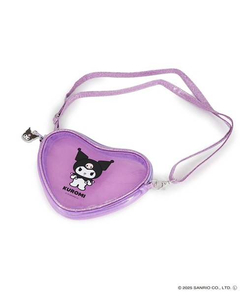 sanrio（サンリオ）の「Sanrio characters(サンリオキャラクターズ) ハート形クリアポシェット チャーム付き SAN-0083 / ハローキティ・クロミ（ショルダーバッグ・レディース・ピンク/パープル/ブラック・FREE）」の14枚目の写真