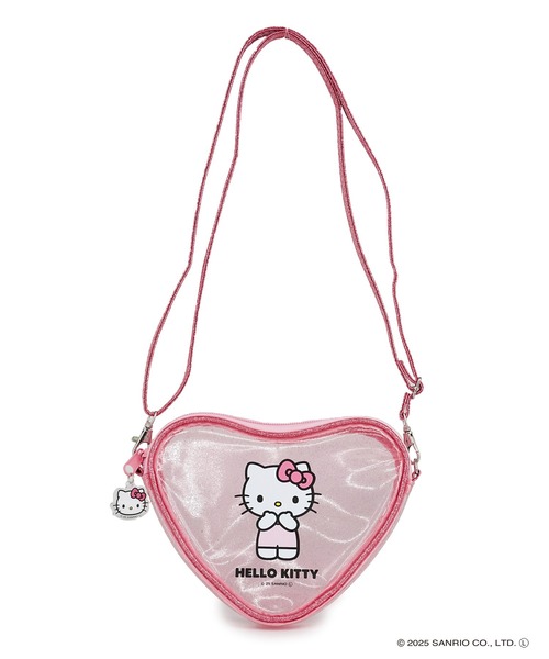 sanrio（サンリオ）の「Sanrio characters(サンリオキャラクターズ) ハート形クリアポシェット チャーム付き SAN-0083 / ハローキティ・クロミ（ショルダーバッグ・レディース・ピンク/パープル/ブラック・FREE）」の17枚目の写真