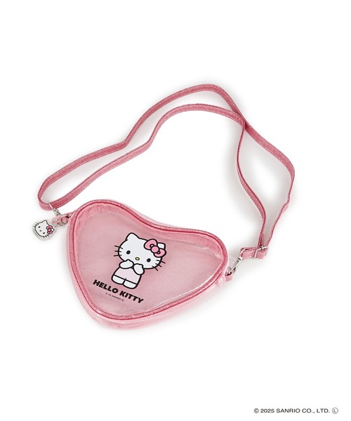 sanrio（サンリオ）の「Sanrio characters(サンリオキャラクターズ) ハート形クリアポシェット チャーム付き SAN-0083 / ハローキティ・クロミ（ショルダーバッグ・レディース・ピンク/パープル/ブラック・FREE）」の20枚目の写真
