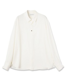 CULLNI | Double Cloth Twill Front Fly Chin Tab Shirt(シャツ/ブラウス)