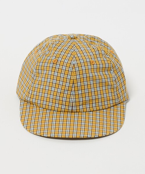 6（ロク）の「【別注】＜Share the Fantasy × 6＞CHECK  LONG BRIM CAP/キャップ（キャップ・レディース・イエロー/レッド・FREE）」の5枚目の写真