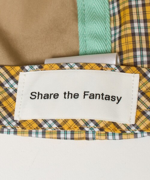 6（ロク）の「【別注】＜Share the Fantasy × 6＞CHECK  LONG BRIM CAP/キャップ（キャップ・レディース・イエロー/レッド・FREE）」の17枚目の写真