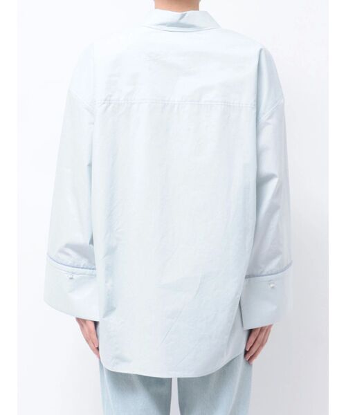 LAGUNAMOON(ラグナムーン)の「バイカラーワイドスリーブハートボタンシャツ(シャツ/ブラウス・レディース・ブルー/イエロー/ベージュ・FREE)」の15枚目の写真