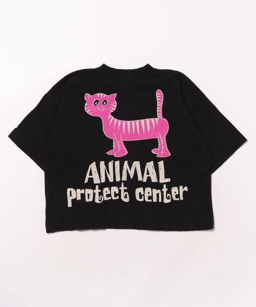 NEEDLE WORKS（ニードルワークス）の「ANIMAL（Tシャツ/カットソー・キッズ・ブラック/ホワイト・130cm/140cm/150cm）」の2枚目の写真
