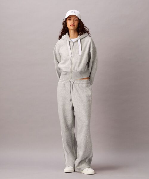Calvin Klein(カルバン・クライン)の「フル ジップ スウェット パーカー(パーカー・レディース・ブラック/グレー・XS/M/S)」の5枚目の写真