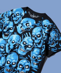 LIQUID BLUE（リキッドブルー）の「LIQUID BLUE / リキッドブルー "SKULL TEE" スカル フルグラフィック Tシャツ（Tシャツ/カットソー）」