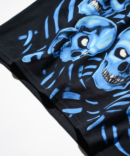 LIQUID BLUE / リキッドブルー 'SKULL TEE' スカル フルグラフィック T