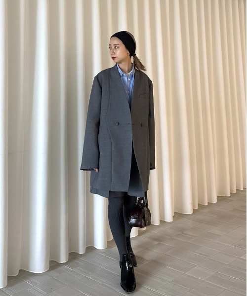 AMERI テーラードジャケット Ameri（アメリ）の「PRINTED LINING JACKET（テーラード