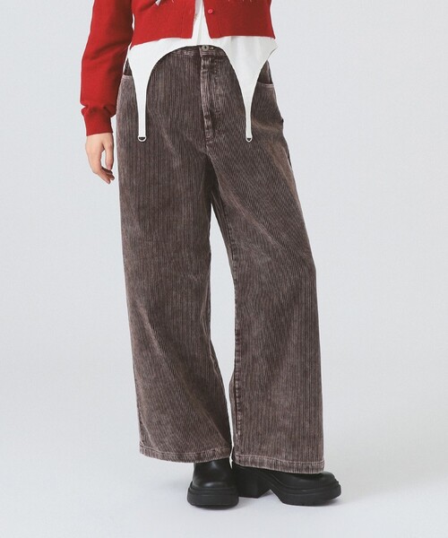 Ray BEAMS（レイビームス）の「コーデュロイ 5ポケット ワイド パンツ（その他パンツ・レディース・ダークブラウン/ライトブルー・0/1）」の17枚目の写真