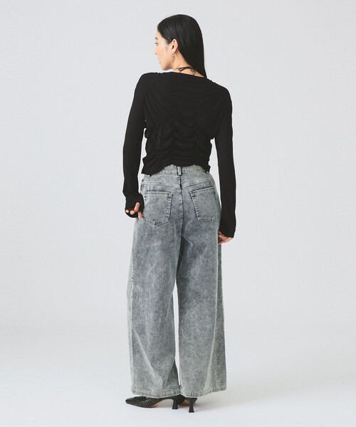 Ray BEAMS（レイビームス）の「コーデュロイ 5ポケット ワイド パンツ（その他パンツ・レディース・ダークブラウン/ライトブルー・0/1）」の12枚目の写真