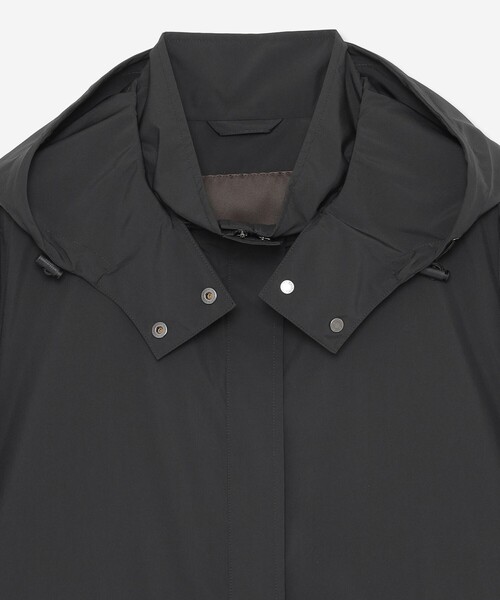 MACKINTOSH LONDON（マッキントッシュ ロンドン）の「ライトタフタフーデットコート（その他アウター・レディース・ベージュ/ブラック・38/40）」の11枚目の写真