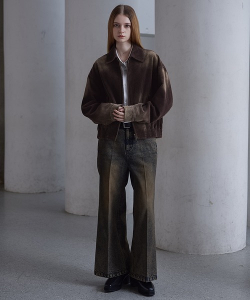 CLEL（クレイル）の「【CLEL】Antique Design Corduroy Blouson