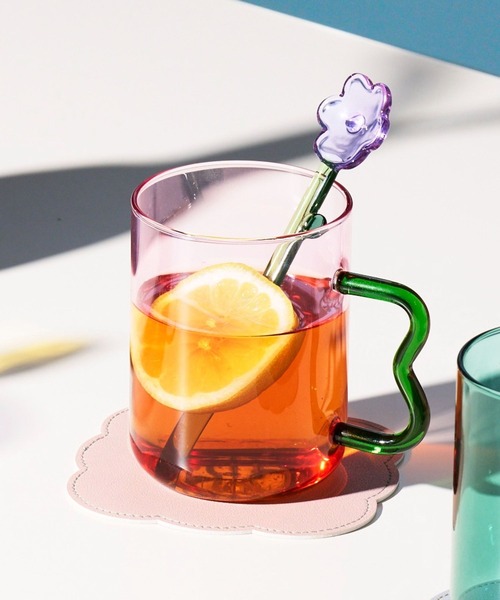 セール】うねうねハンドルガラスマグカップ / 575327（グラス