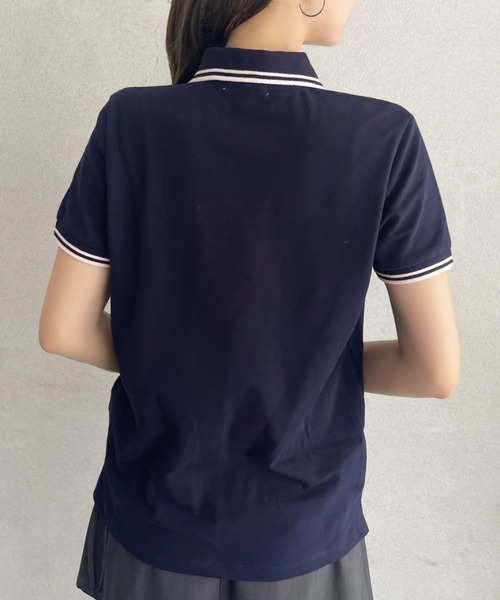 U.S. POLO ASSN.(ユーエスポロアッスン)の「【U.S. POLO ASSN】鹿子 ポロシャツ(ポロシャツ・レディース・ネイビー/アイボリー・M/L)」の22枚目の写真