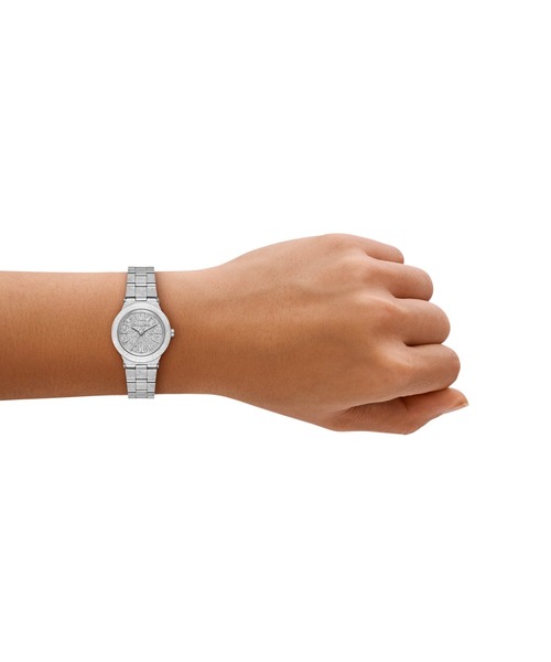MICHAEL KORS(マイケルコース)の「マイケル・コース 腕時計 レディース アナログ ステンレス MK7555(アナログ腕時計・レディース・シルバー・FREE)」の2枚目の写真