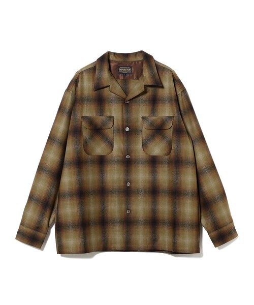 セール】【別注】PENDLETON / Crafted in Japan Open Collar Shirt