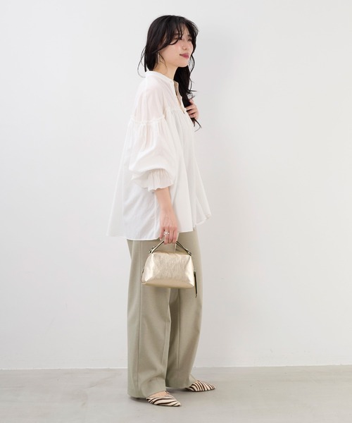 ギャザーボイルブラウス（シャツ/ブラウス）｜MICA&DEAL（マイカ