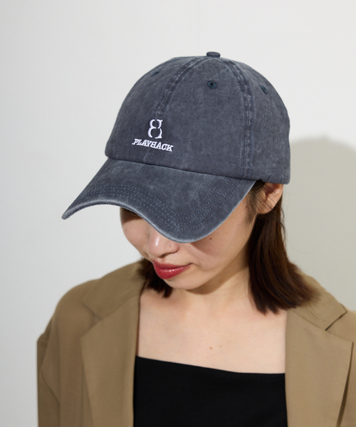 SLOBE IENA(スローブイエナ)の「PLAY BACK BALLCAP キャップ(キャップ・レディース・ボルドー/ネイビー・FREE)」の3枚目の写真