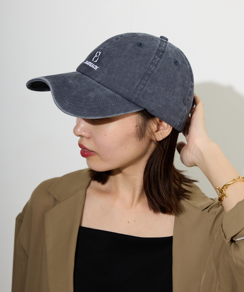 SLOBE IENA(スローブイエナ)の「PLAY BACK BALLCAP キャップ(キャップ・レディース・ボルドー/ネイビー・FREE)」の4枚目の写真