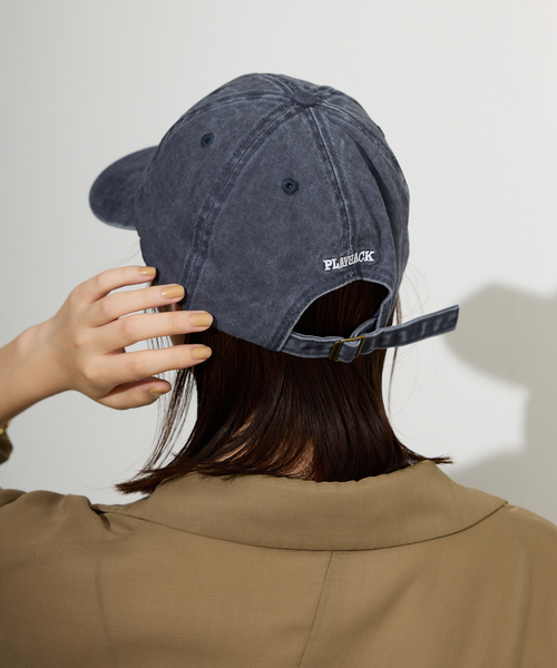 SLOBE IENA(スローブイエナ)の「PLAY BACK BALLCAP キャップ(キャップ・レディース・ボルドー/ネイビー・FREE)」の5枚目の写真