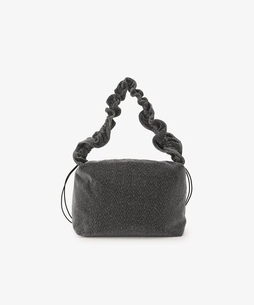 Afternoon Tea(アフタヌーンティー)の「ラメギャザーショルダーバッグ(ショルダーバッグ・レディース・ブラック/シルバー・ONE SIZE)」の7枚目の写真