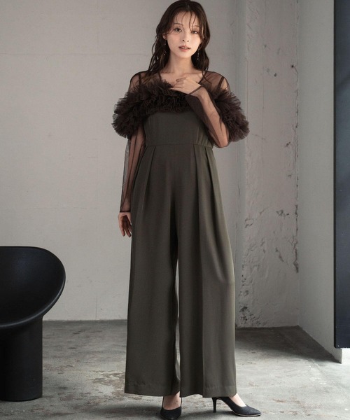 セール】[低身長/大きいサイズあり]マルチWAY チュールフリル