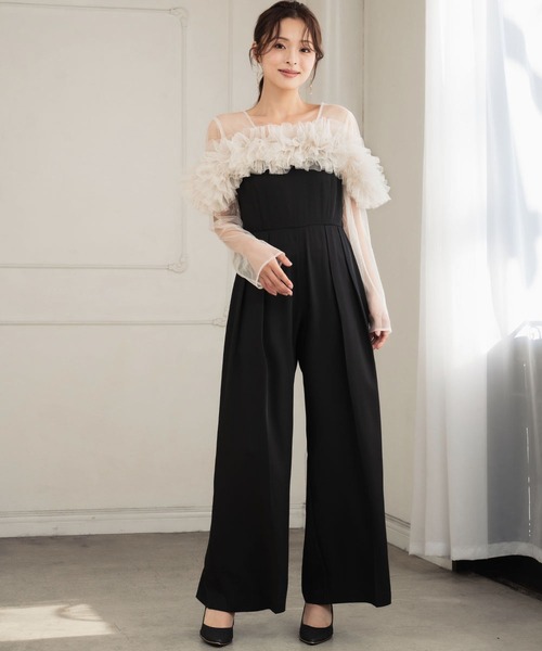 セール】[低身長/大きいサイズあり]マルチWAY チュールフリル