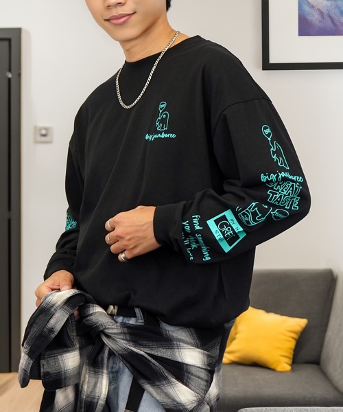 【美品】AUBERGE　ORLAND　長袖カットソー　Tシャツ　袖ポケ　42 美品】AUBERGE ORLAND 長袖カットソー Tシャツ 袖ポケ 42 Tシャツ 長袖