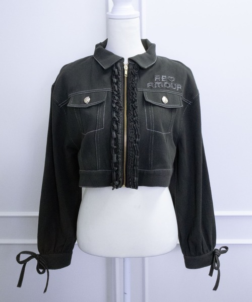 ReAmour デニムフリルジャケット 新品未使用 セール】デニムフリルジャケット（デニムジャケット）｜ReAmour