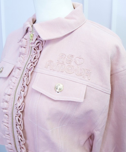 デニムフリルジャケット（デニムジャケット）｜ReAmour（リアムール